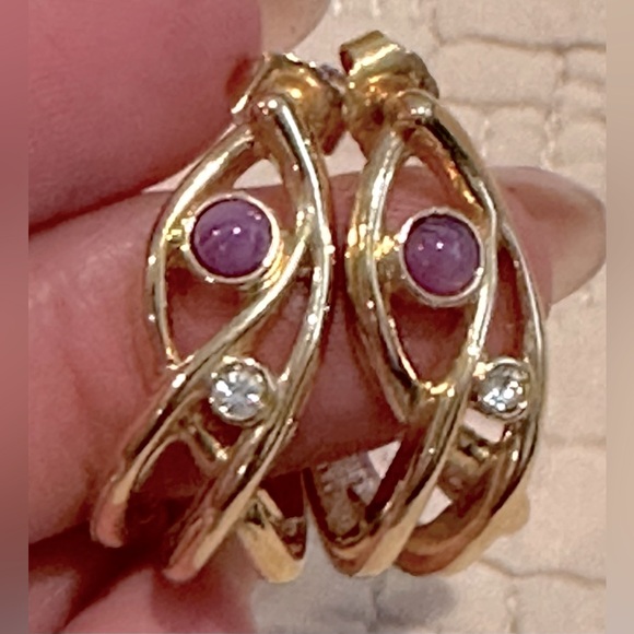 Avon Jewelry - AVON vintage Jewelesque Pastel pierced Earrings  1991 excellent condition